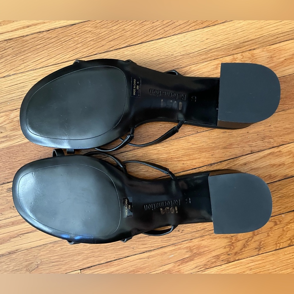 REFORMATION like new Black Strappy Women's Sandals sz 10 - Picture 3 of 4